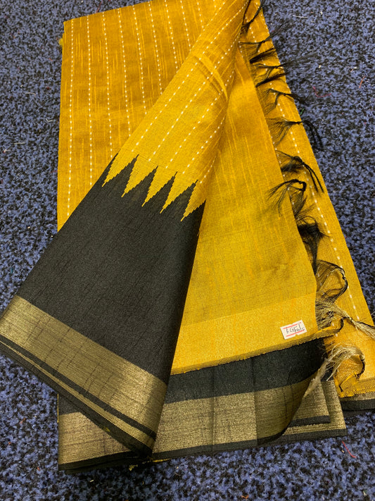 Pure raw silk saree