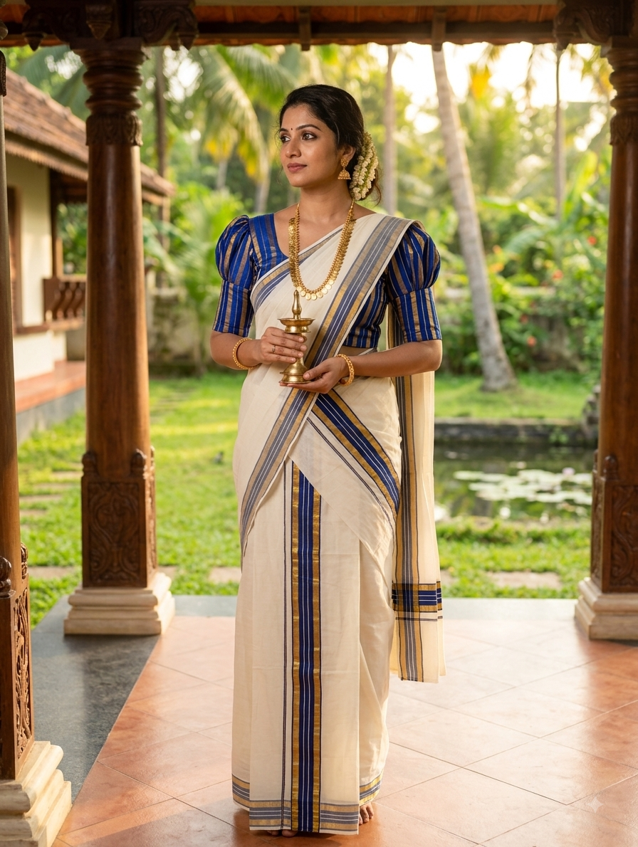 Kerala traditional settu mundu
