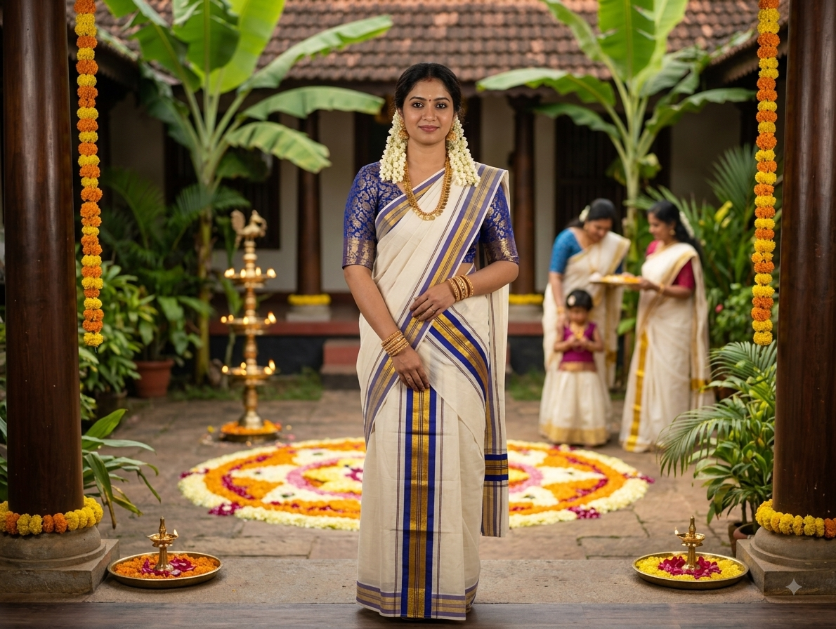 Kerala traditional settu mundu