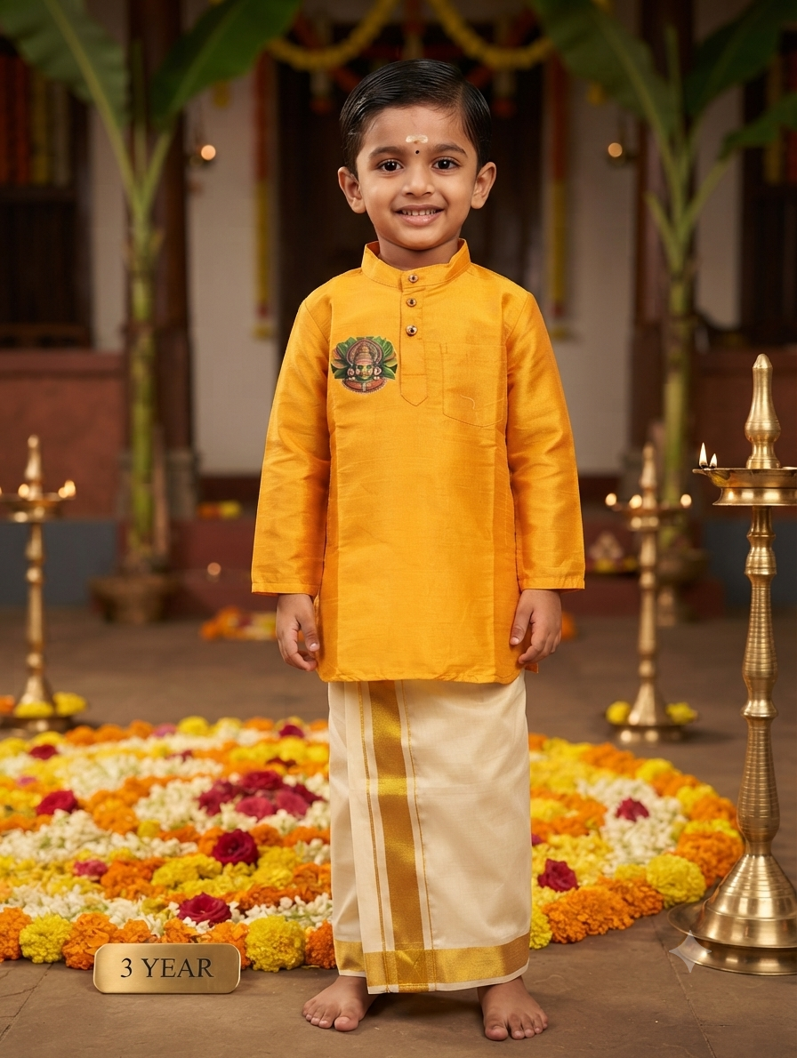 3 year boy sik kurta -25$