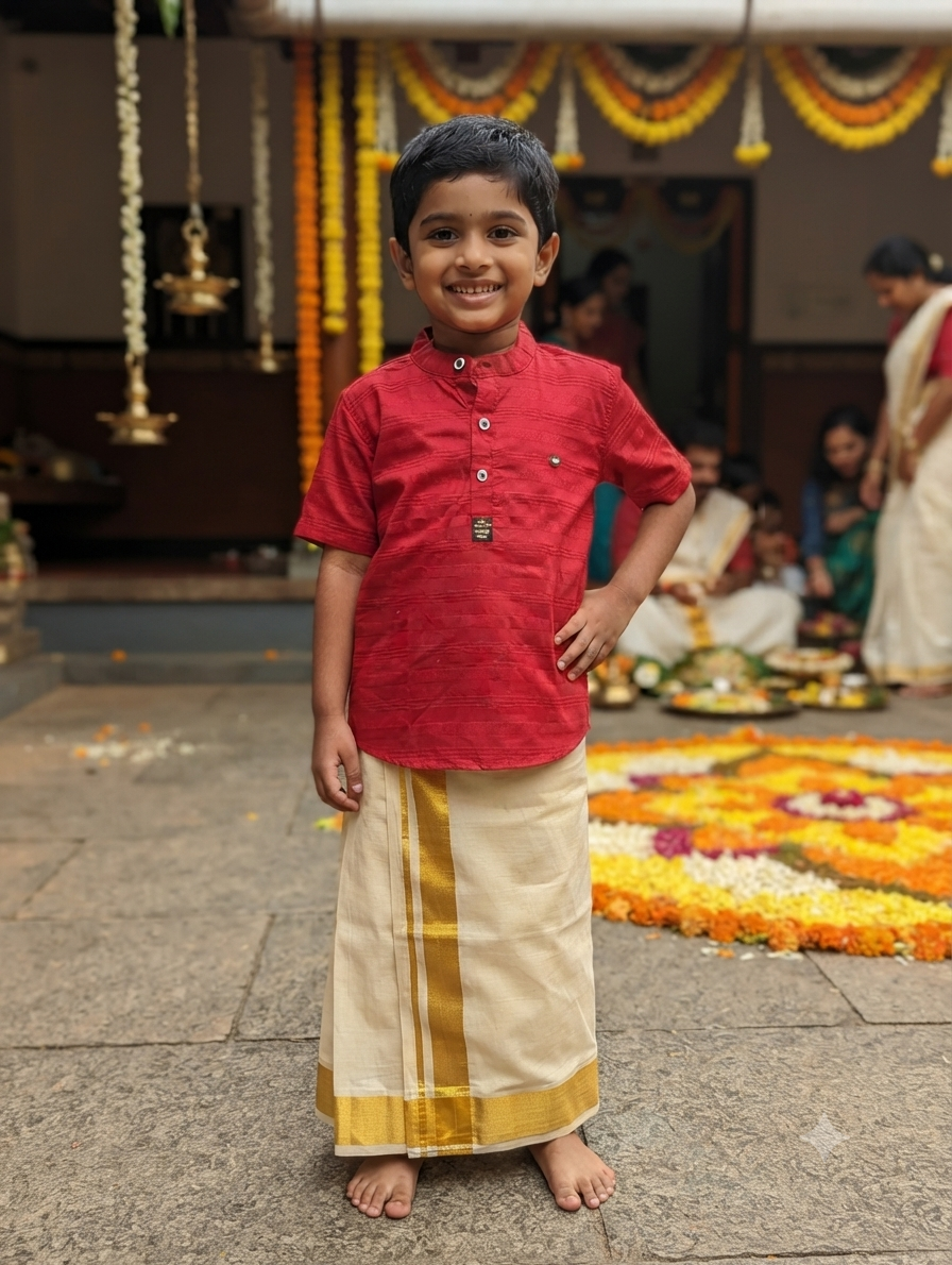 Boys premium cotton shirt kurta-5 year