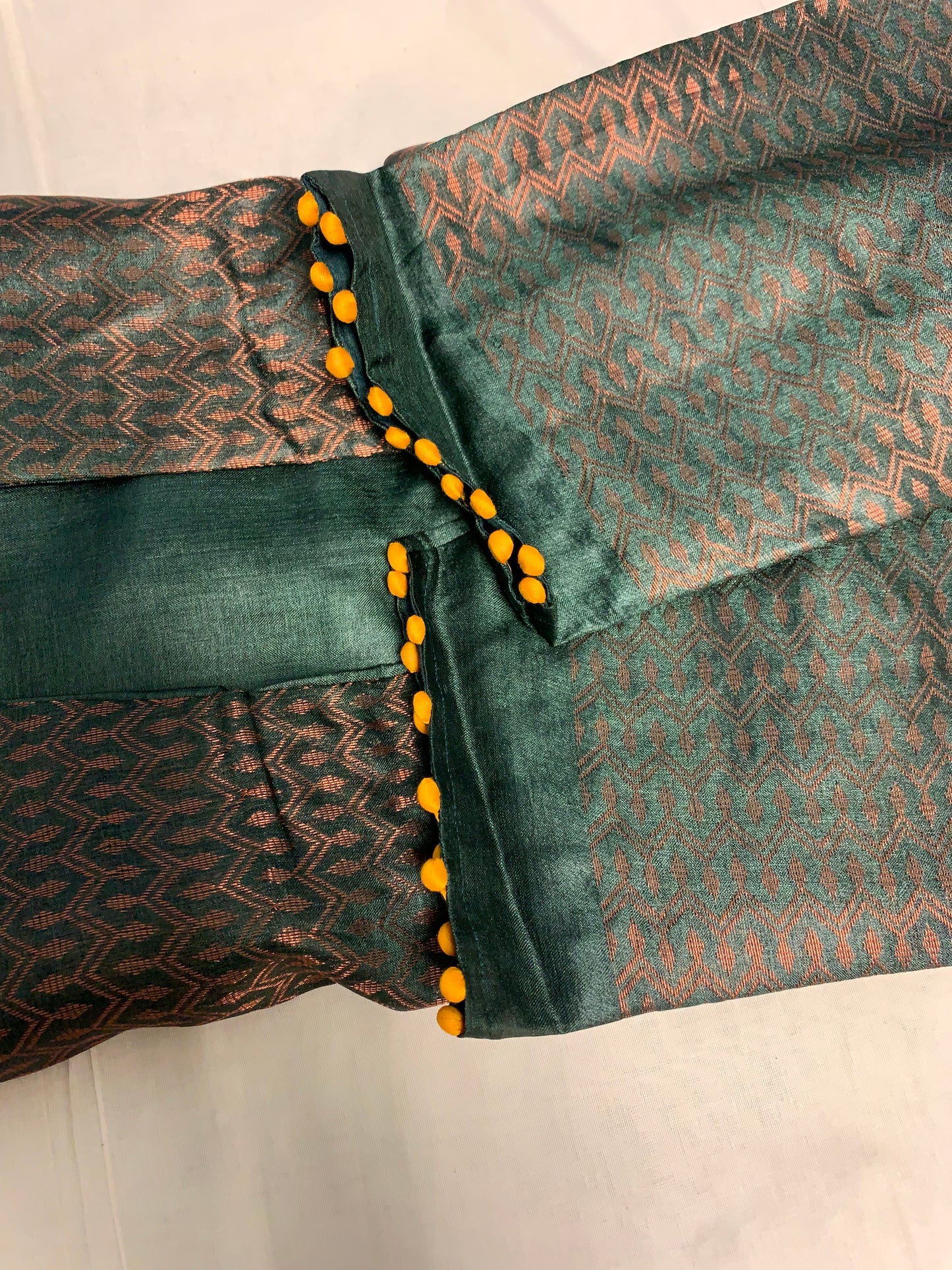 Pure silk top with pure silk duppata and straight pant