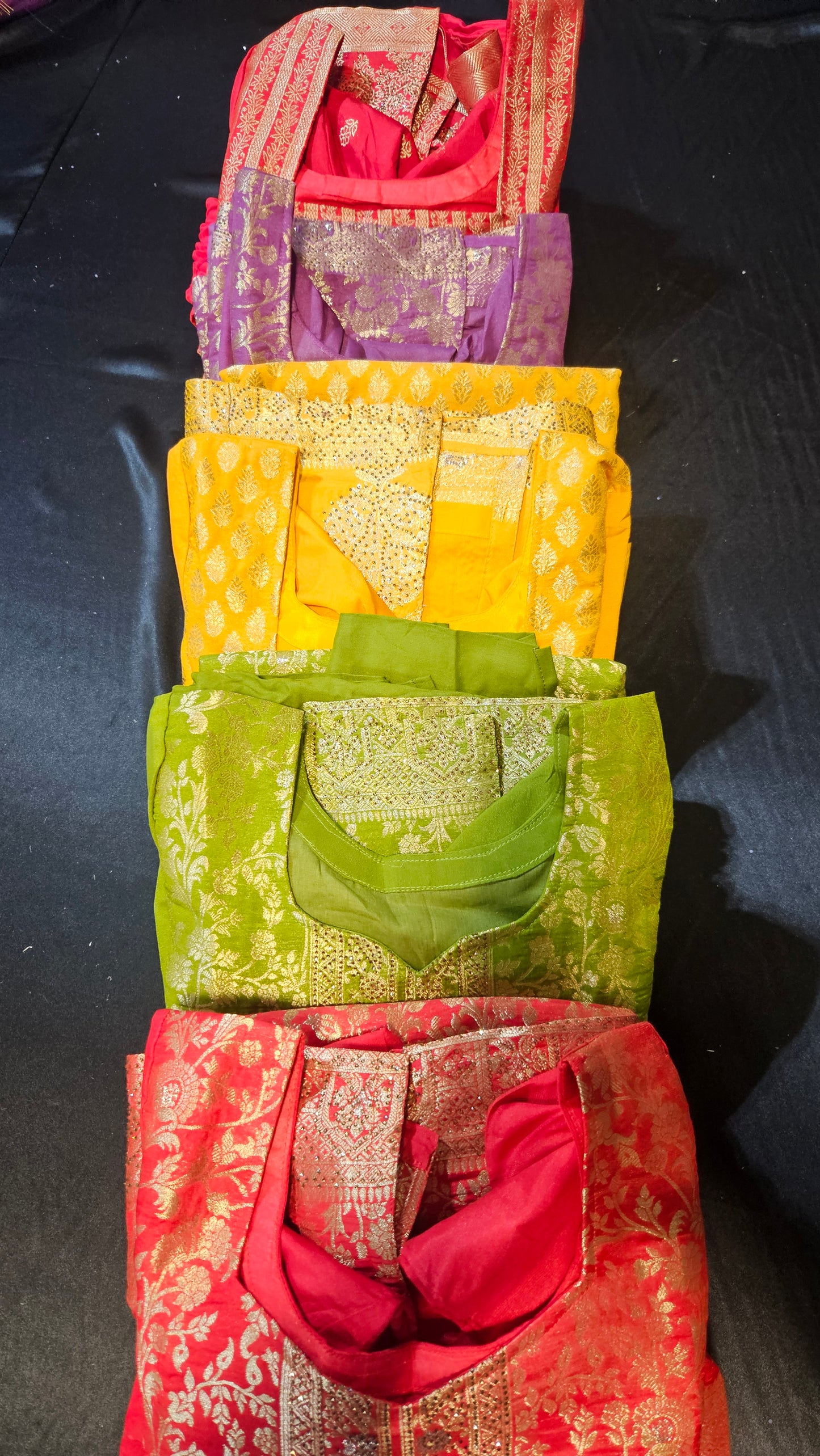 Banarasi suit in Red colour