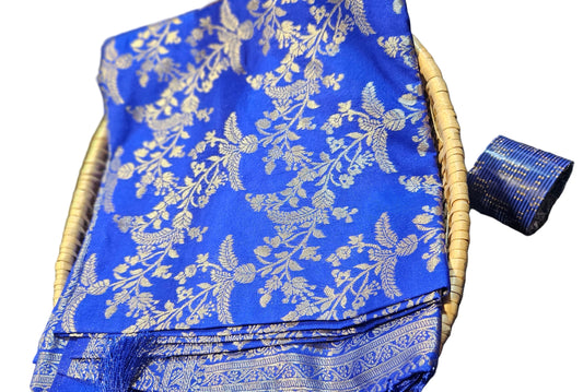 Banarasi silk saree -Royal blue colour