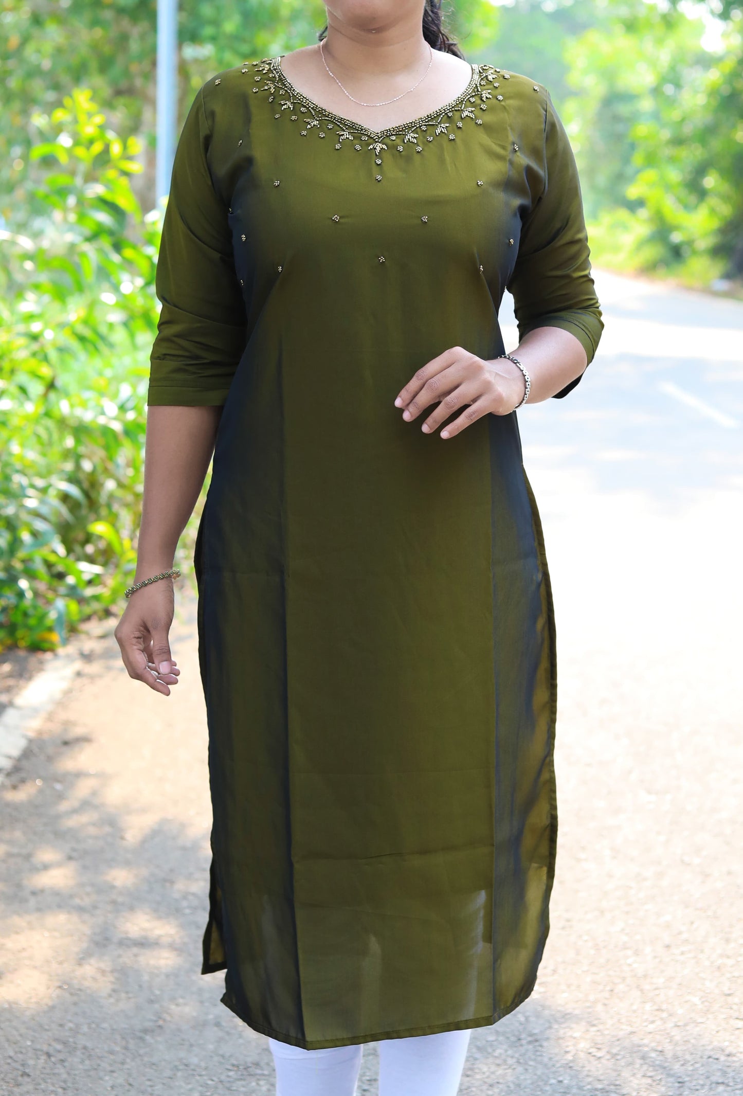 Rengoli silk kurti