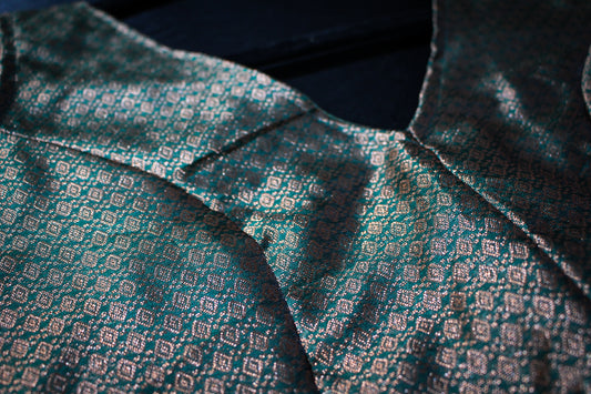 Green and Gold Blouse