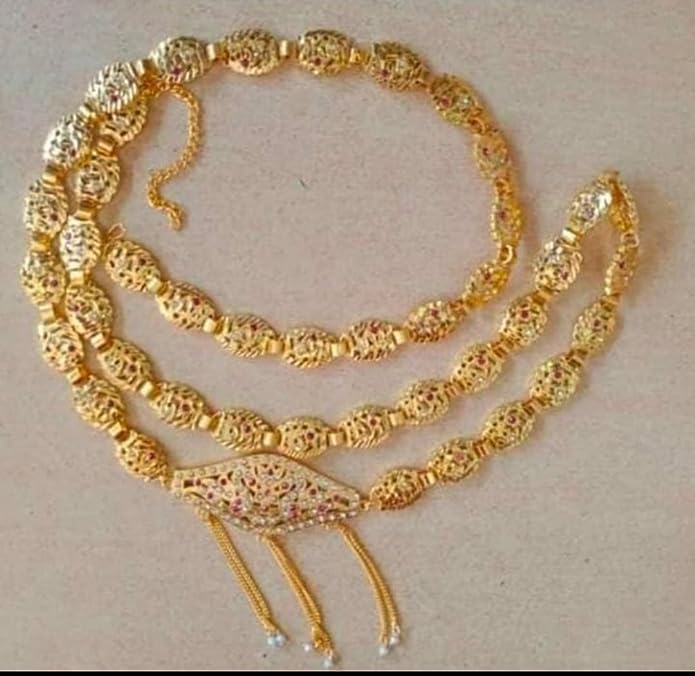 Traditional hip chain for saree-fancy & stylish golden kamarband waist hip belt for women
