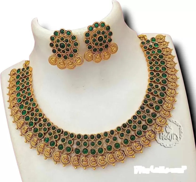 Alloy Gold-plated Gold Jewel Set (Pack of 1)