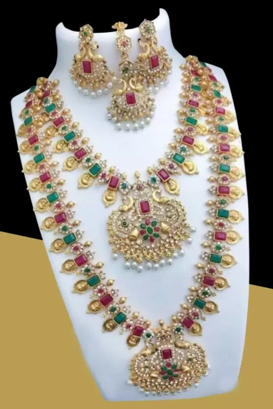 Alloy Gold-plated Multicolor Jewel Set (Pack of 1)