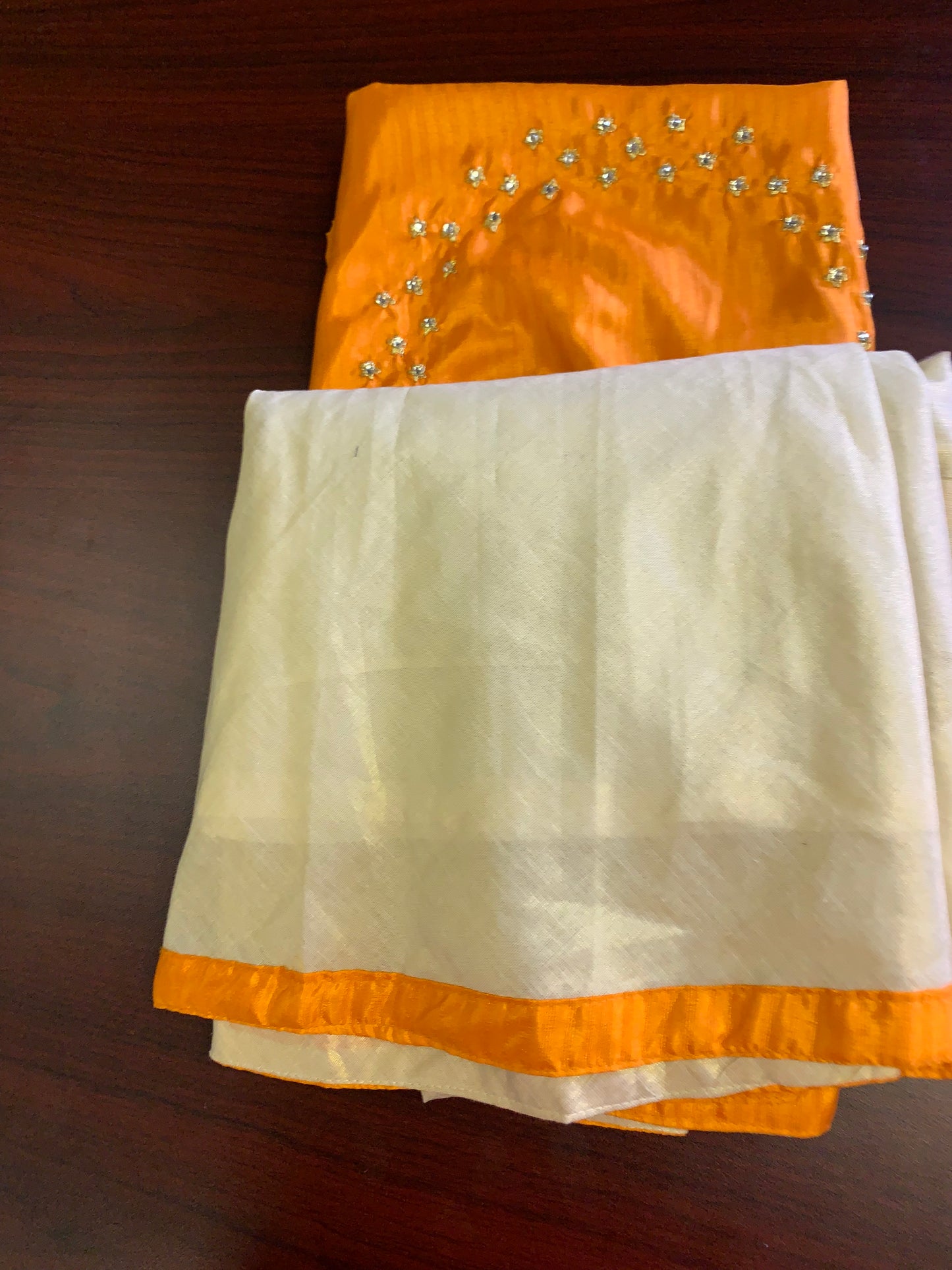 Kerala tissue skirt with crop top