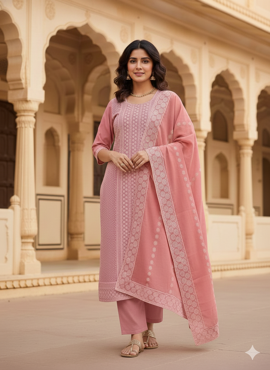 Light peach Salwar suit