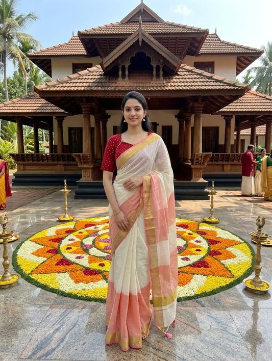 Mul cotton saree