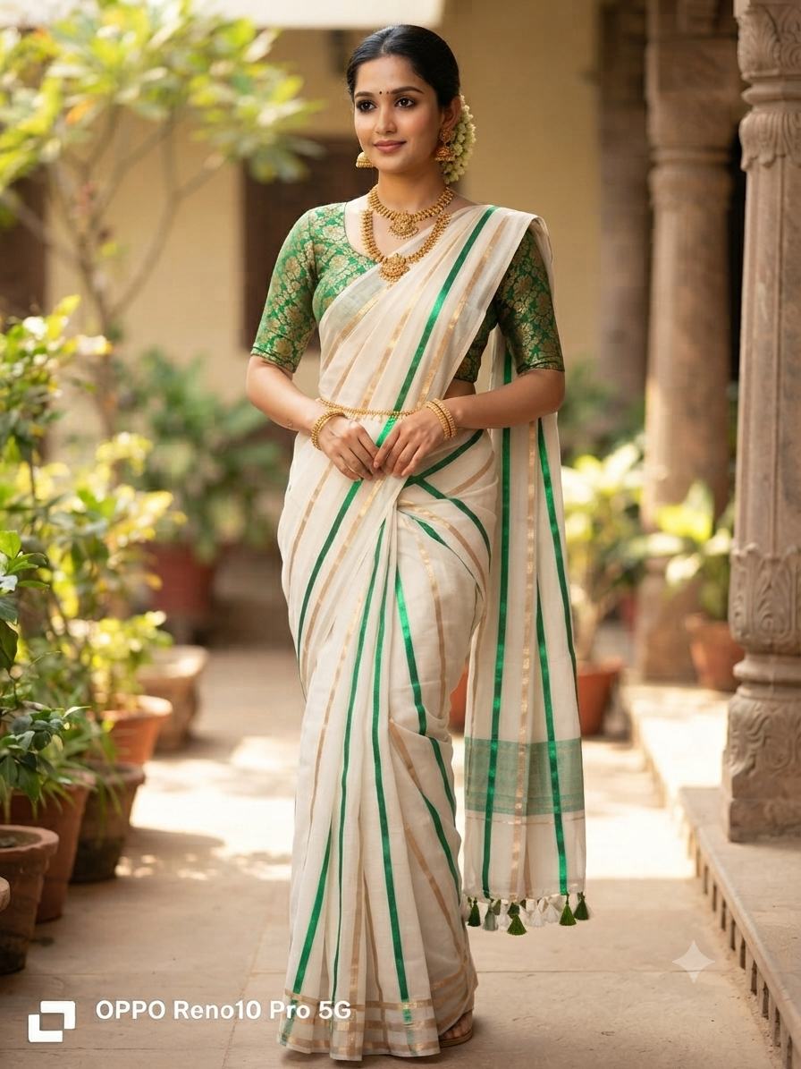 Mul cotton saree  ,- multi colour stripe