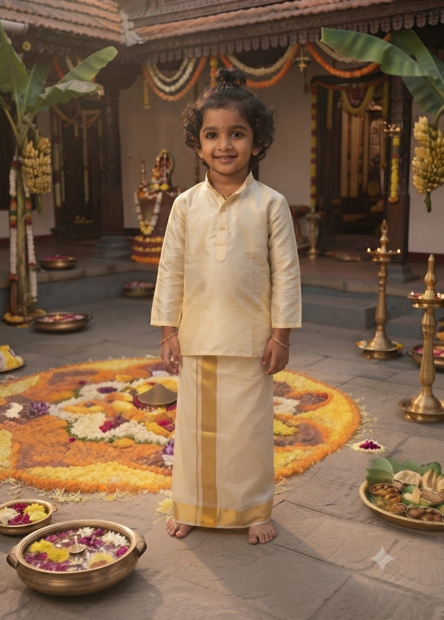Onam kurta- 3 year