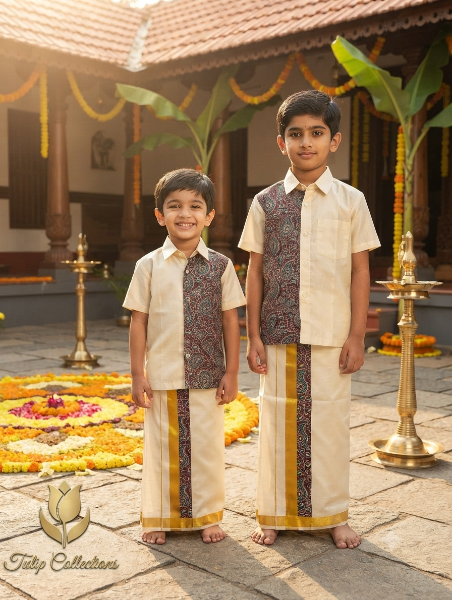 Boys shirt and mundu