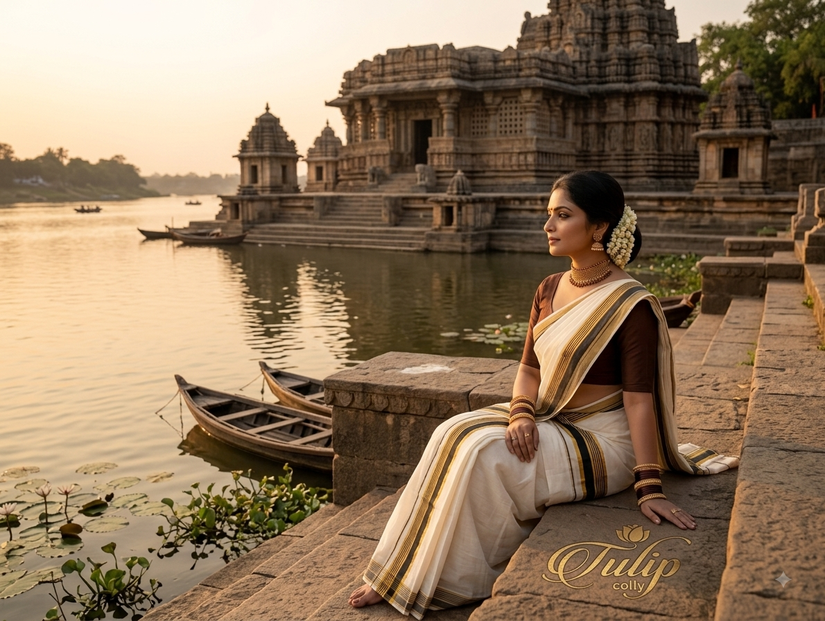 Kerala traditional settu mundu