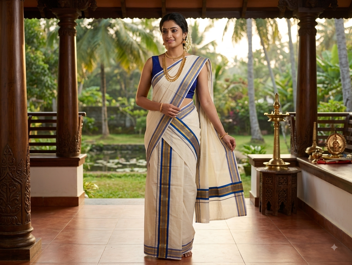 Kerala traditional settu mundu