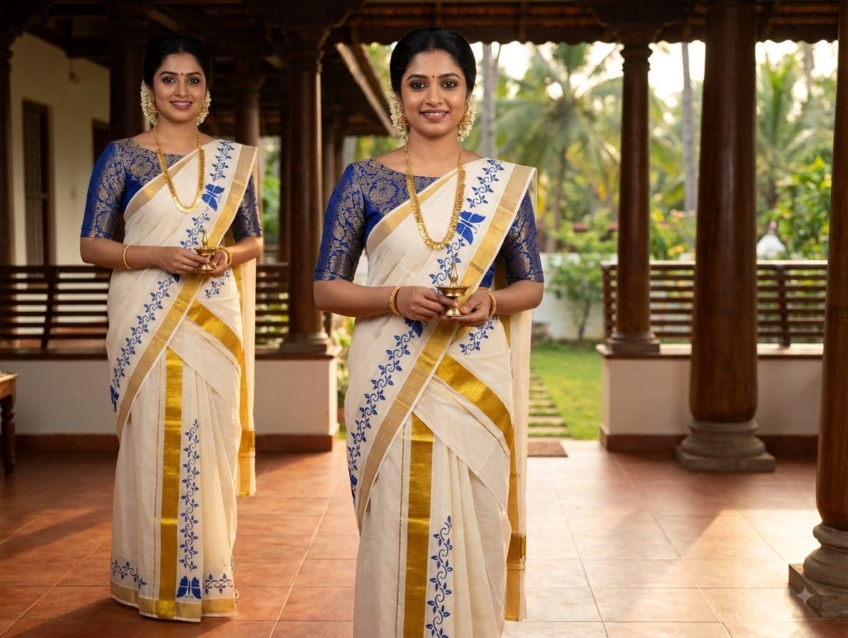 Kerala traditional settu mundu