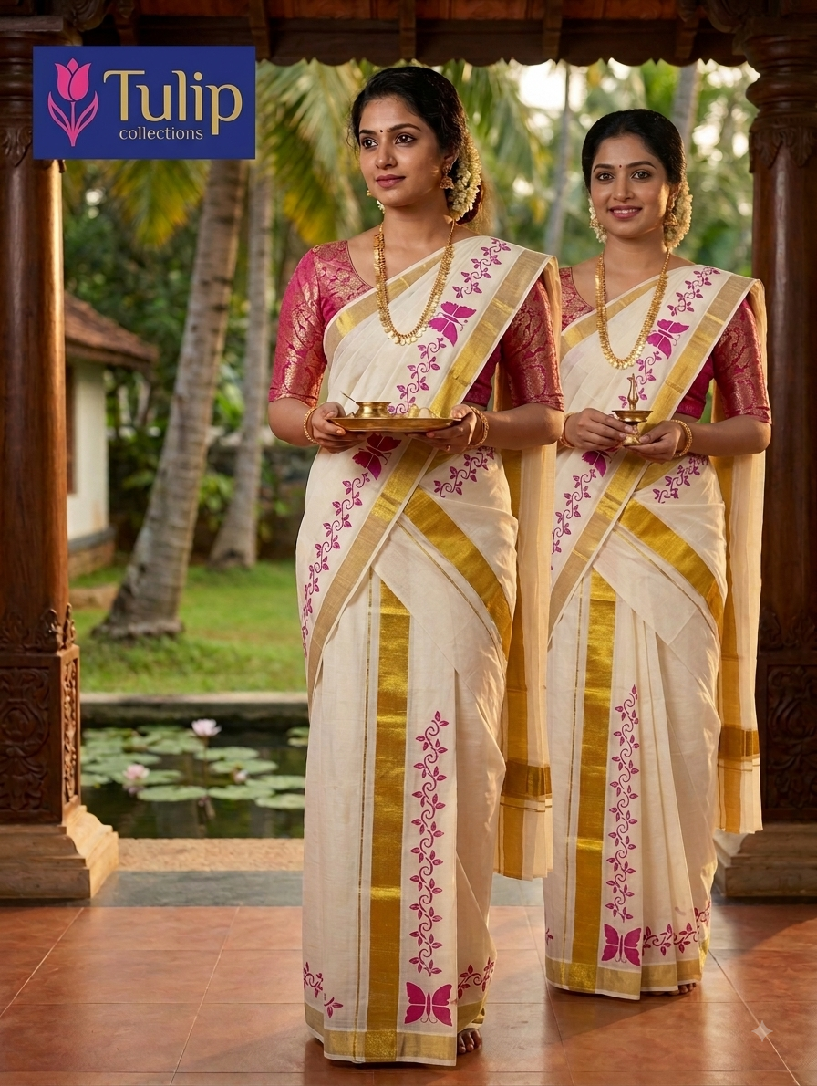Kerala traditional settu mundu