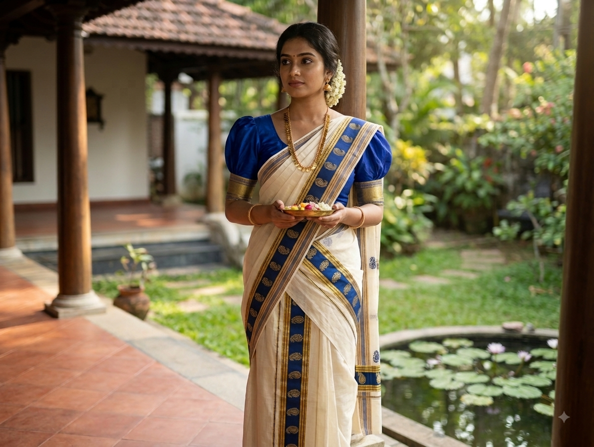 Kerala traditional settu mundu