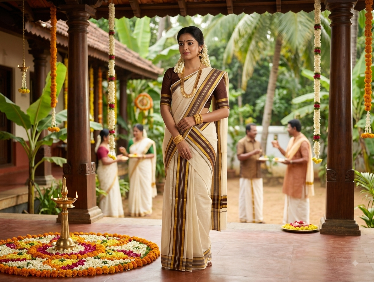 Kerala traditional settu mundu