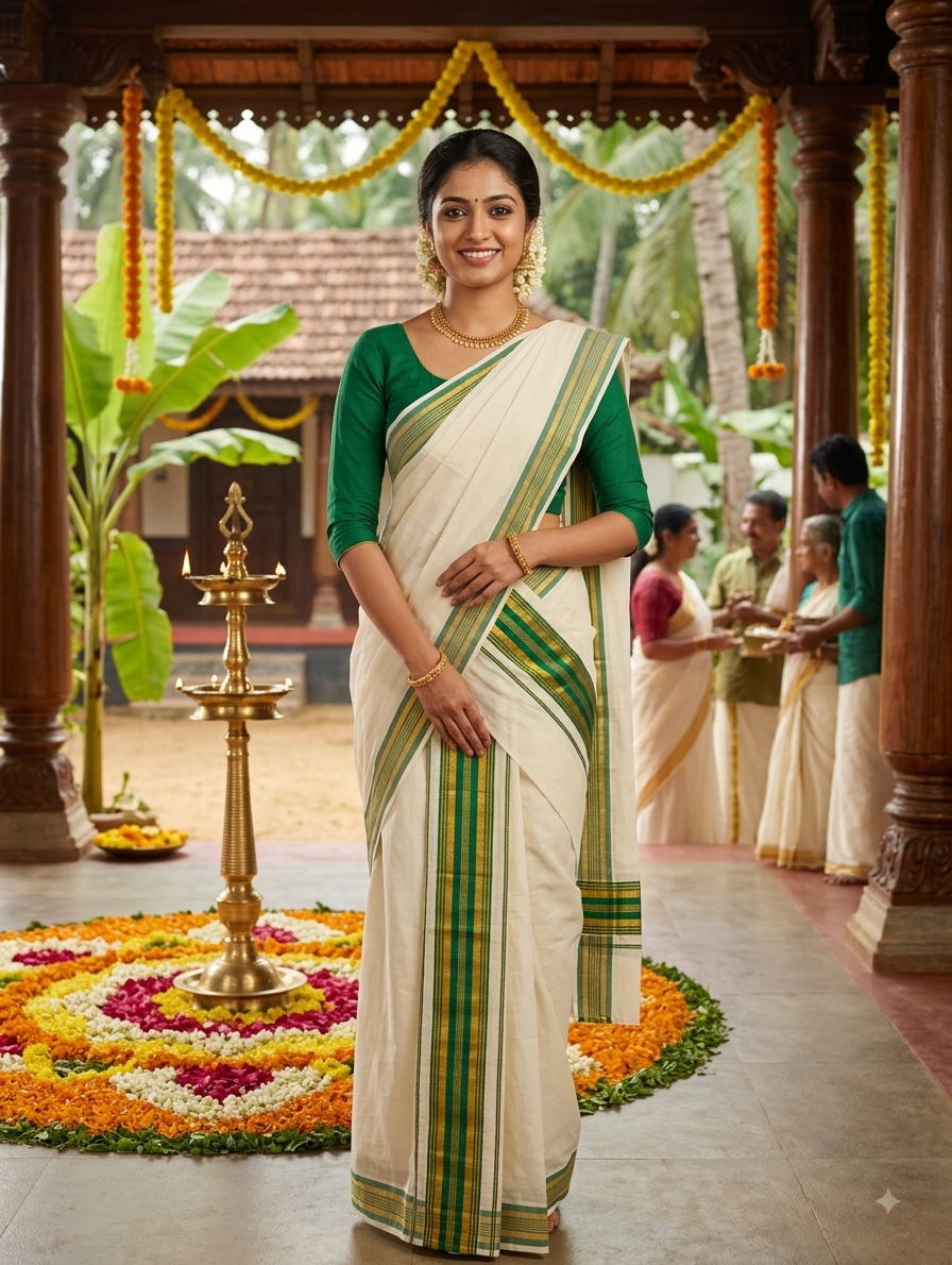 Kerala traditional settu mundu