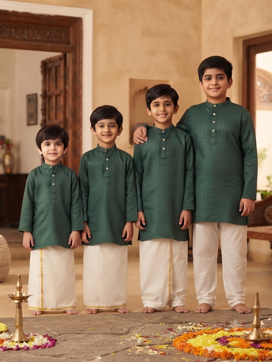 Boys green kurtasize 26,28 and 30