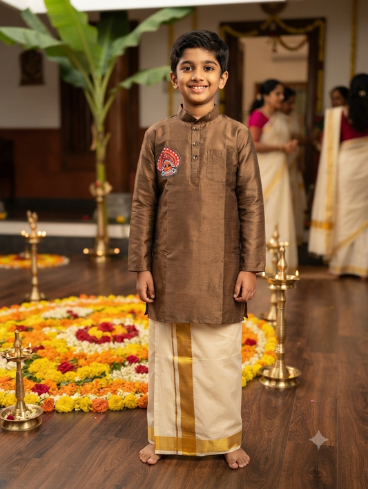 Silk kurta for 11 year boy