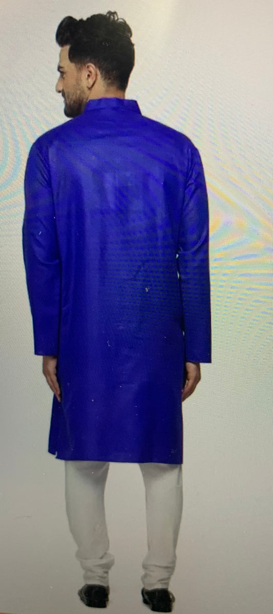 Men kurta & pyjama set- royal blue