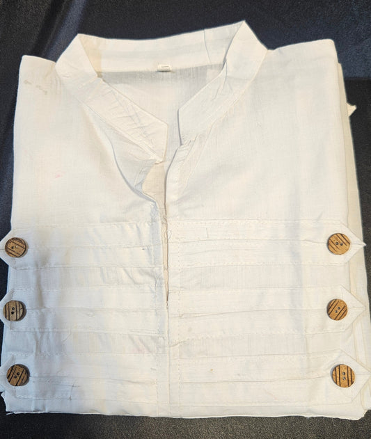 Pure cotton kurti in White colour