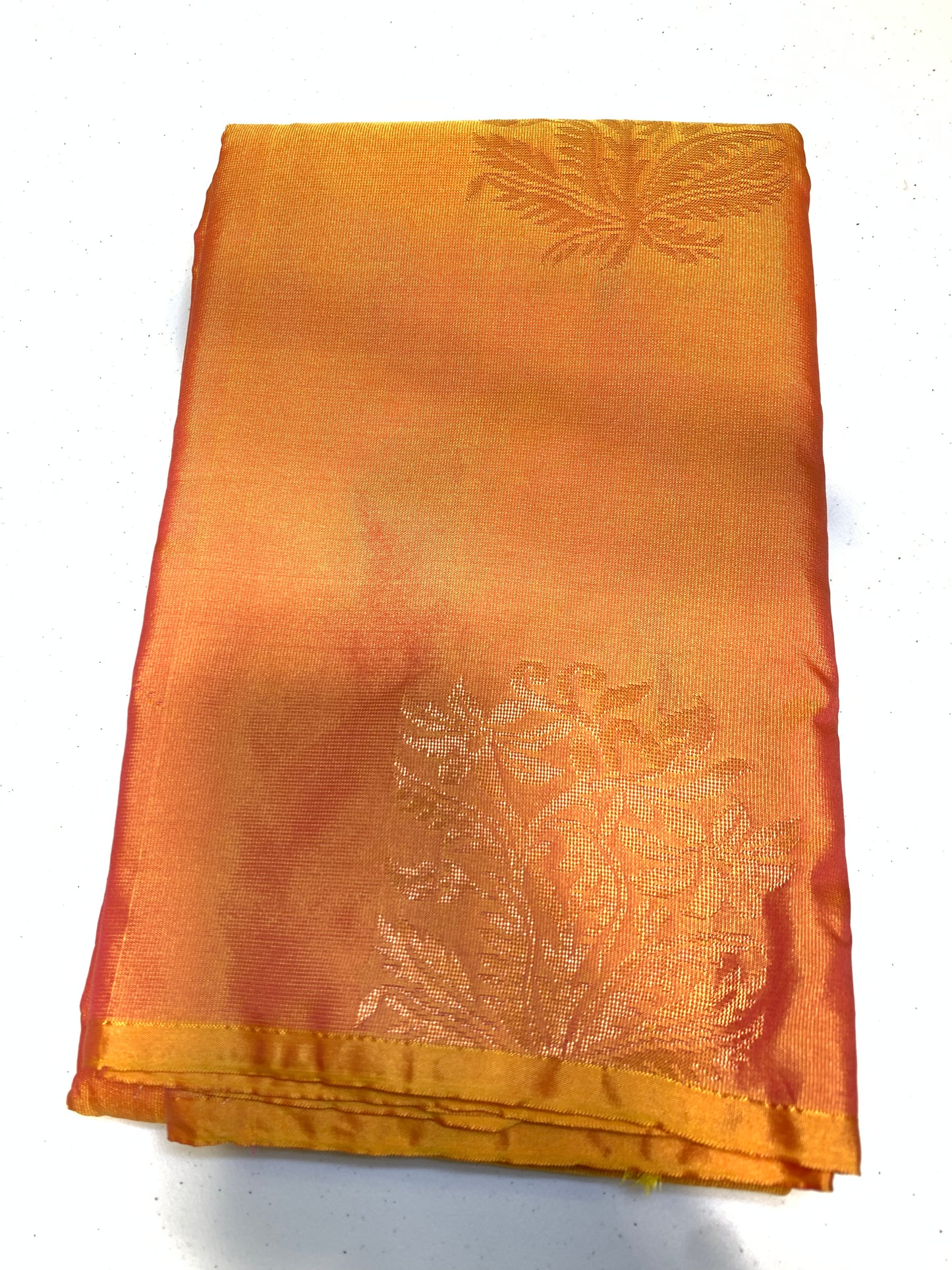 Mustard shaded Art Silk Saree