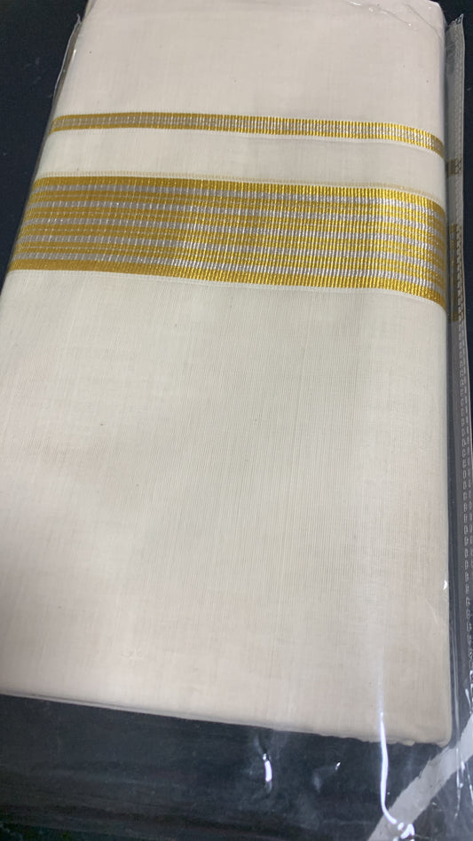 Men’s Kerala golden kasavu Dhoti/ mundu