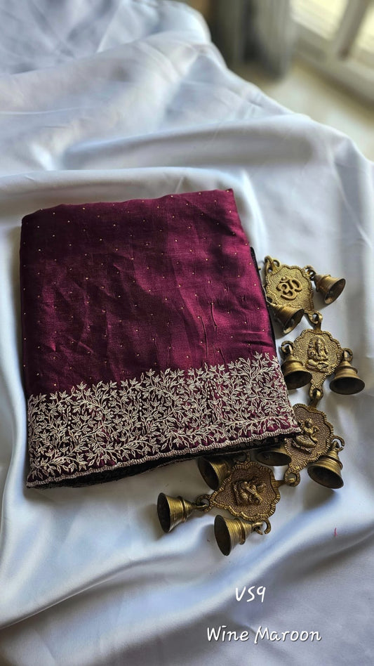 Vichitra silk saree