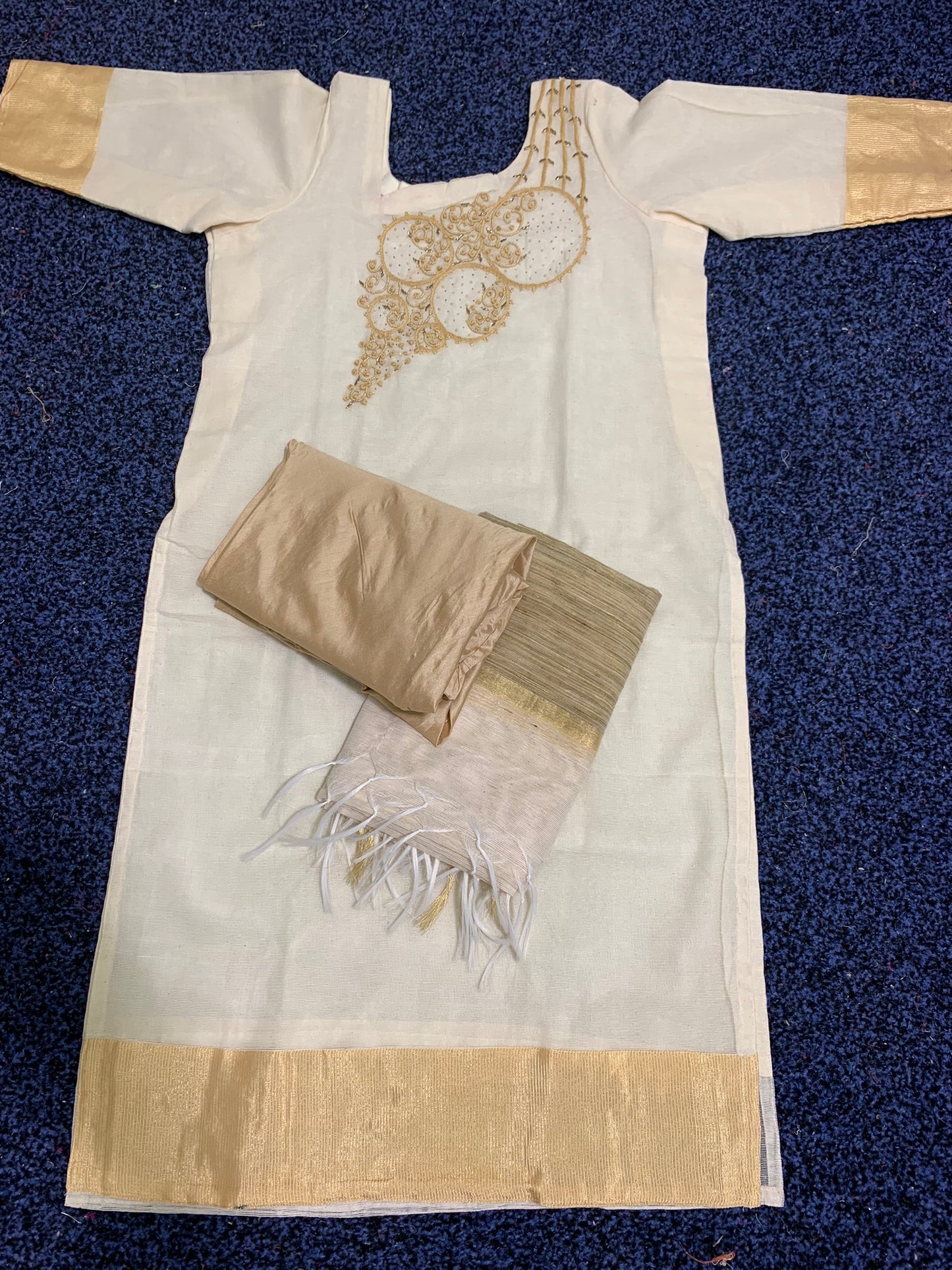 Traditional  Jute Churidhar set