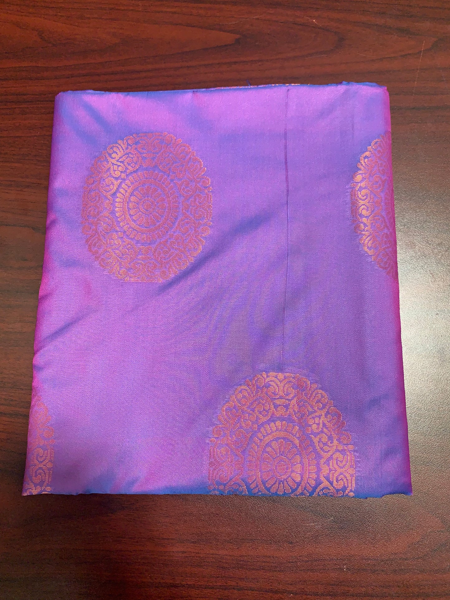 Light purple art silk saree(unstitched blouse)