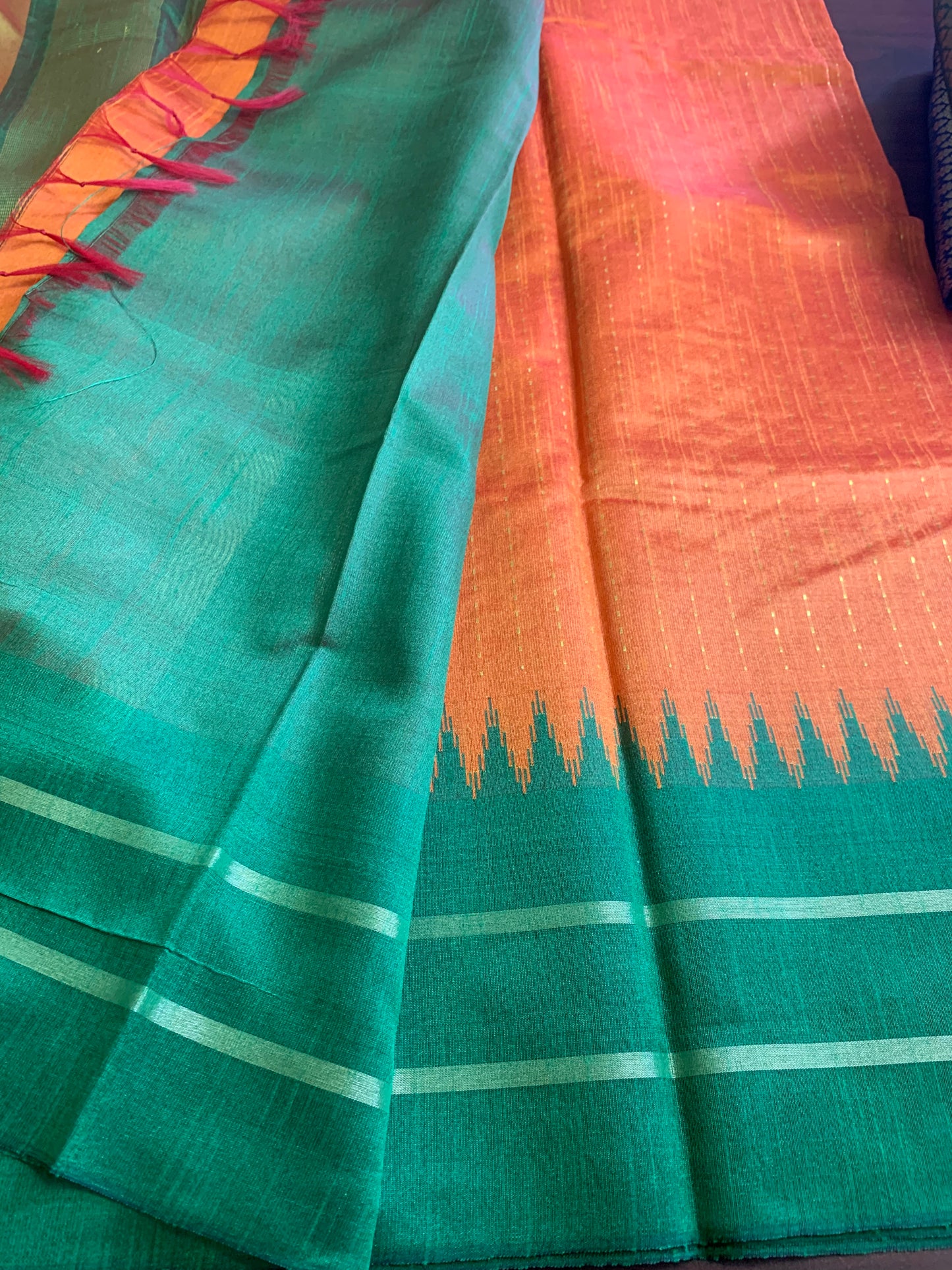 Pure raw silk saree