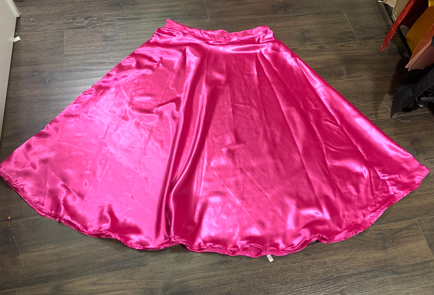 Satin dance skirt for ladies