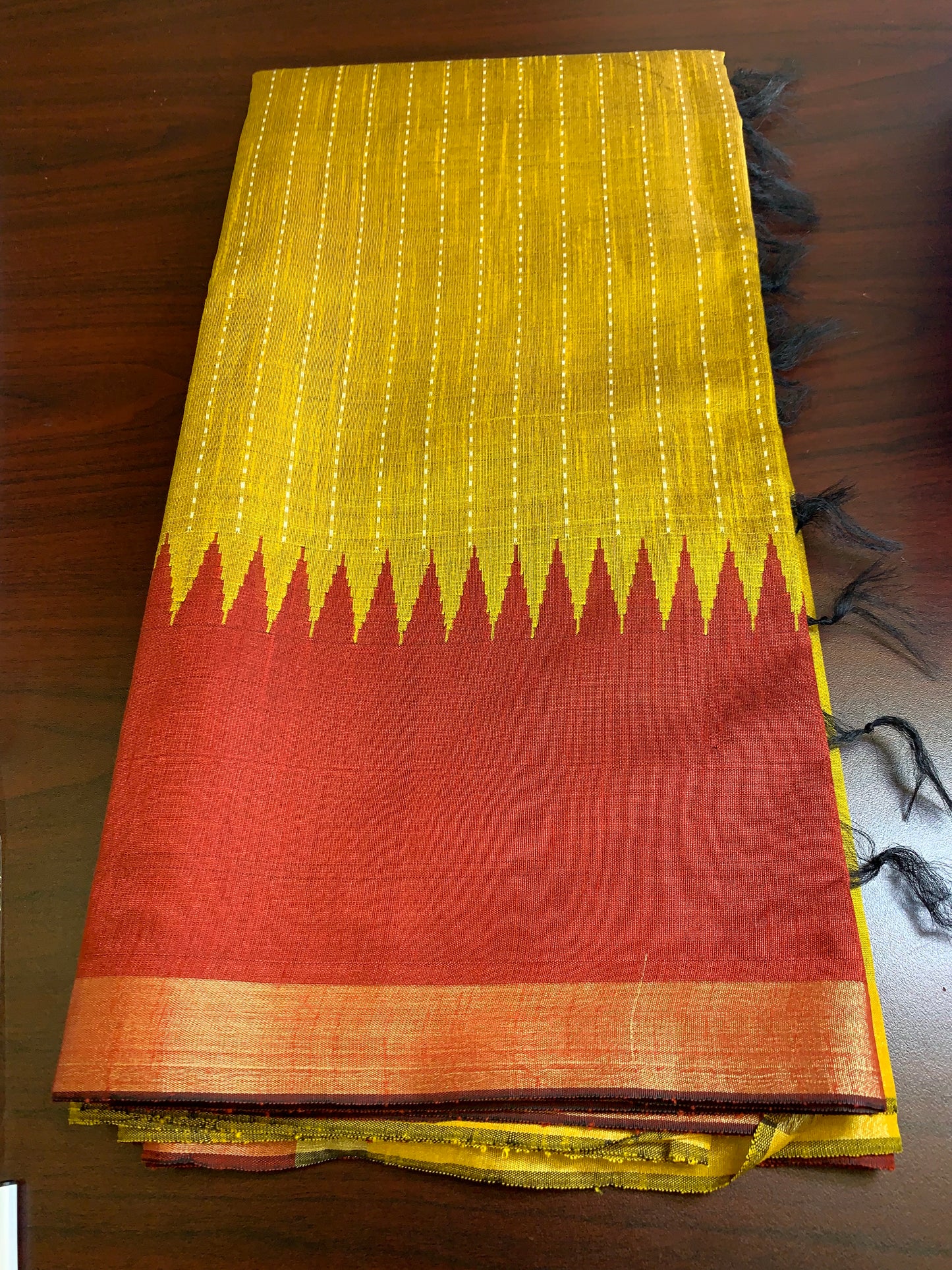 Pure raw silk saree