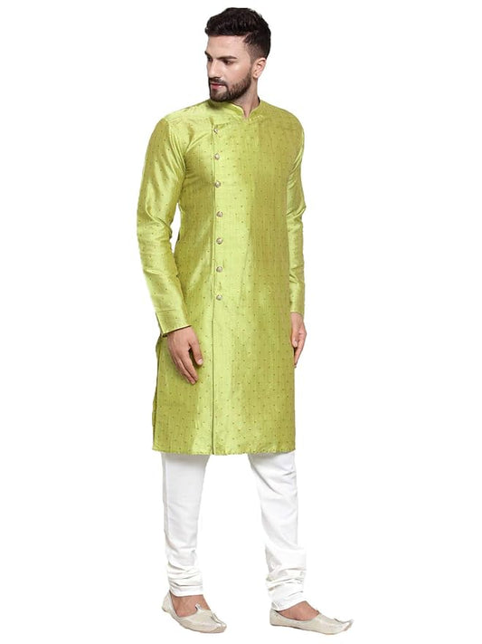 Men's Jacquard Silk Kurta Only