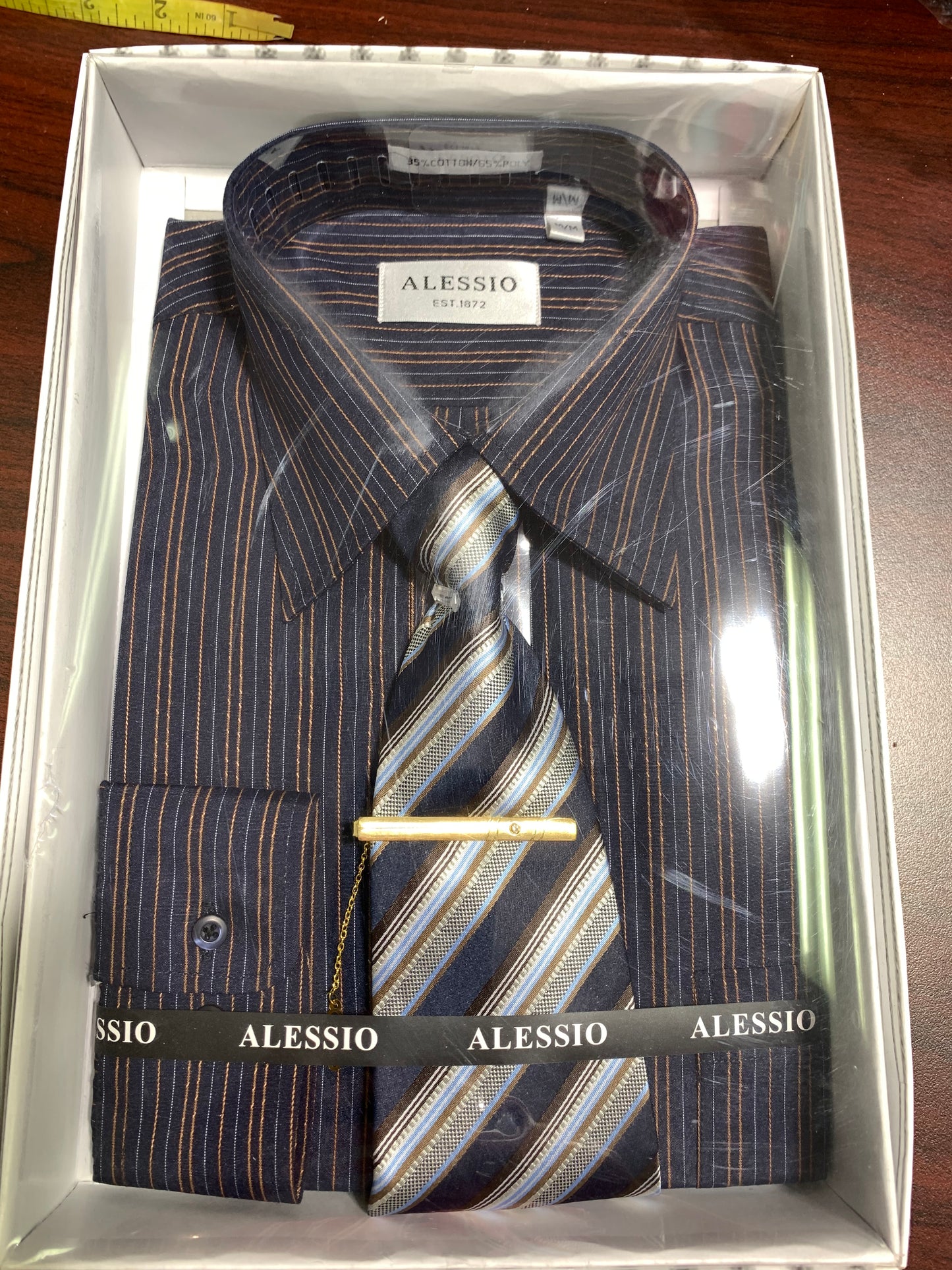 Alessio made in Paris executive shirts with tie