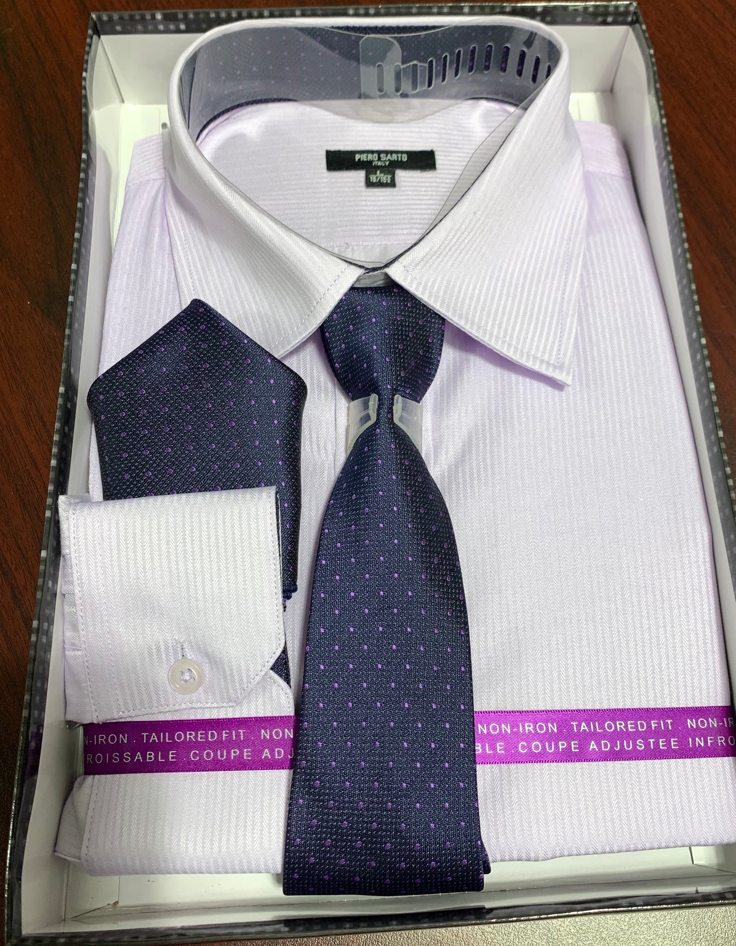 Piers Sarto Italian executive shirts with tie