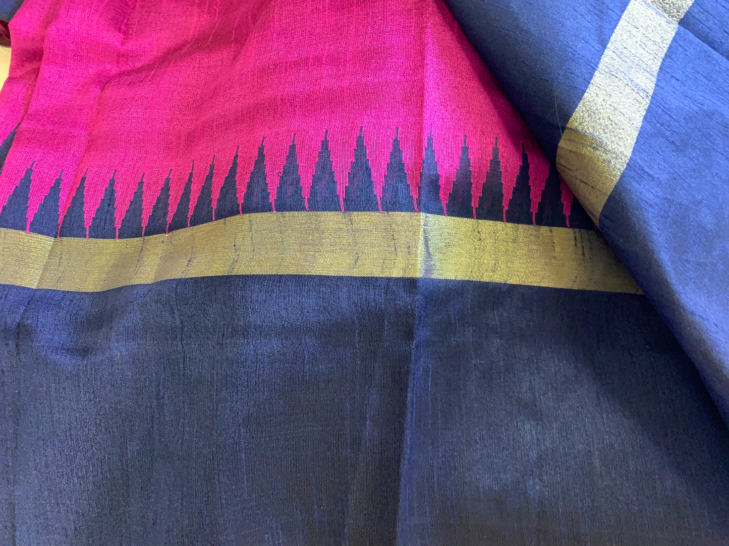 Pure raw silk saree