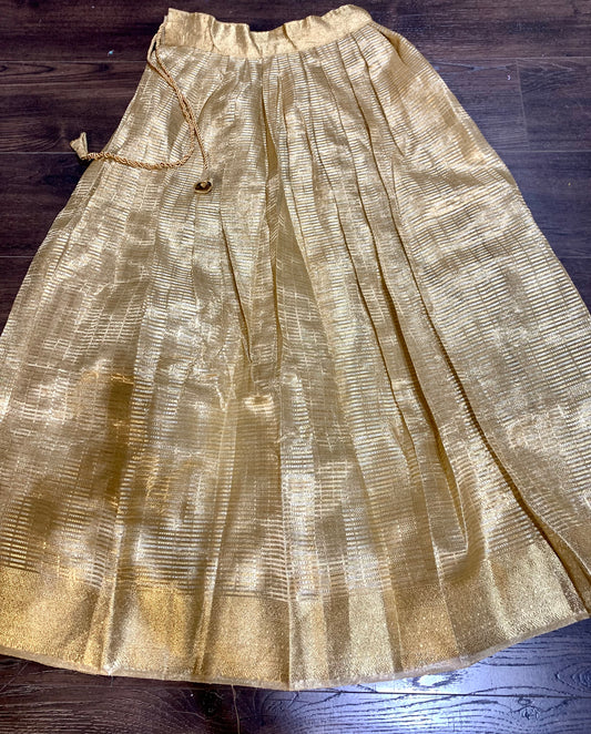 Golden tissue organza skirts