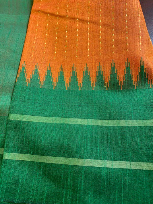 Pure raw silk saree