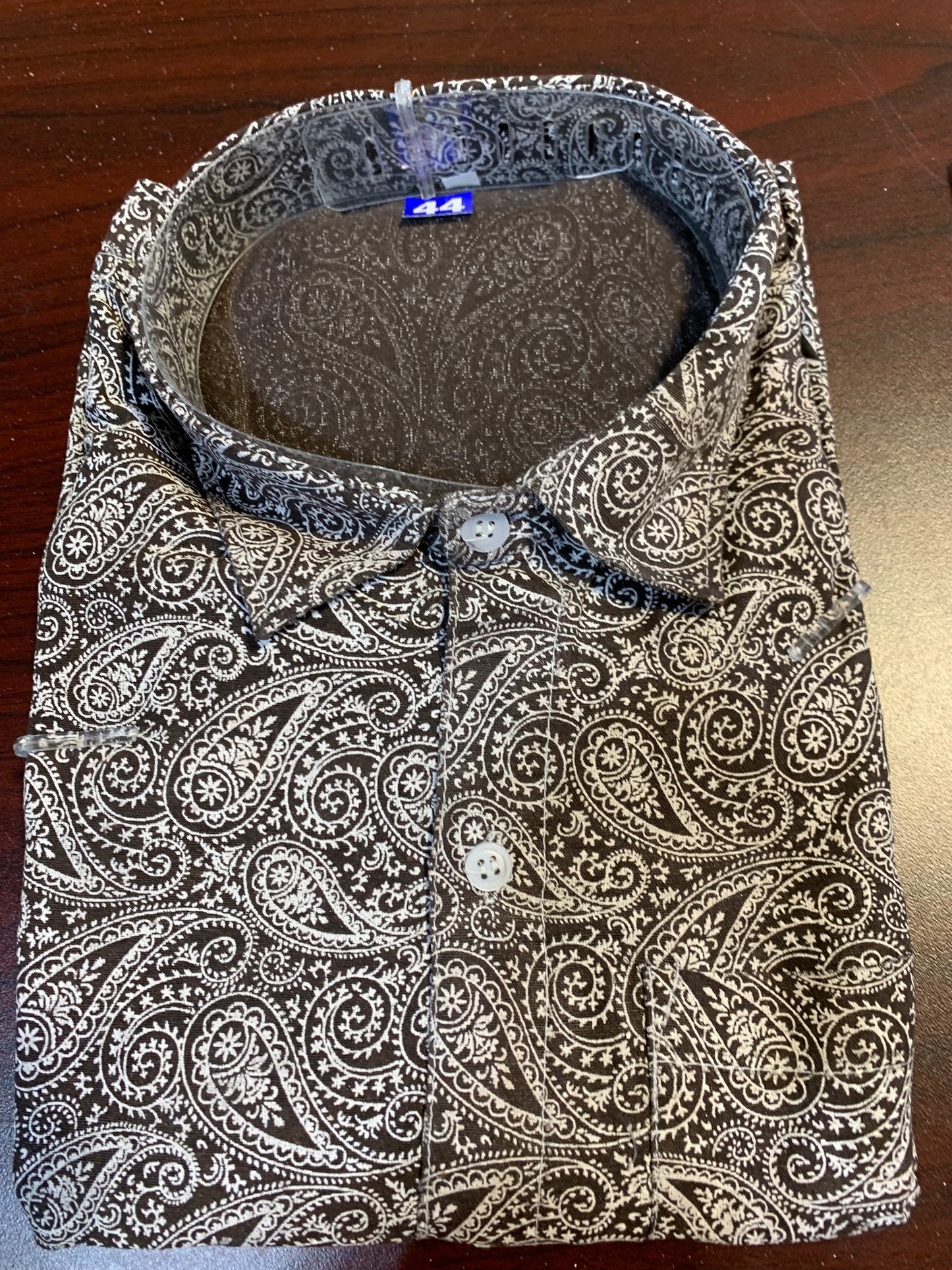 Men’s black printed shirt