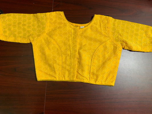 Yellow hakooba blouse