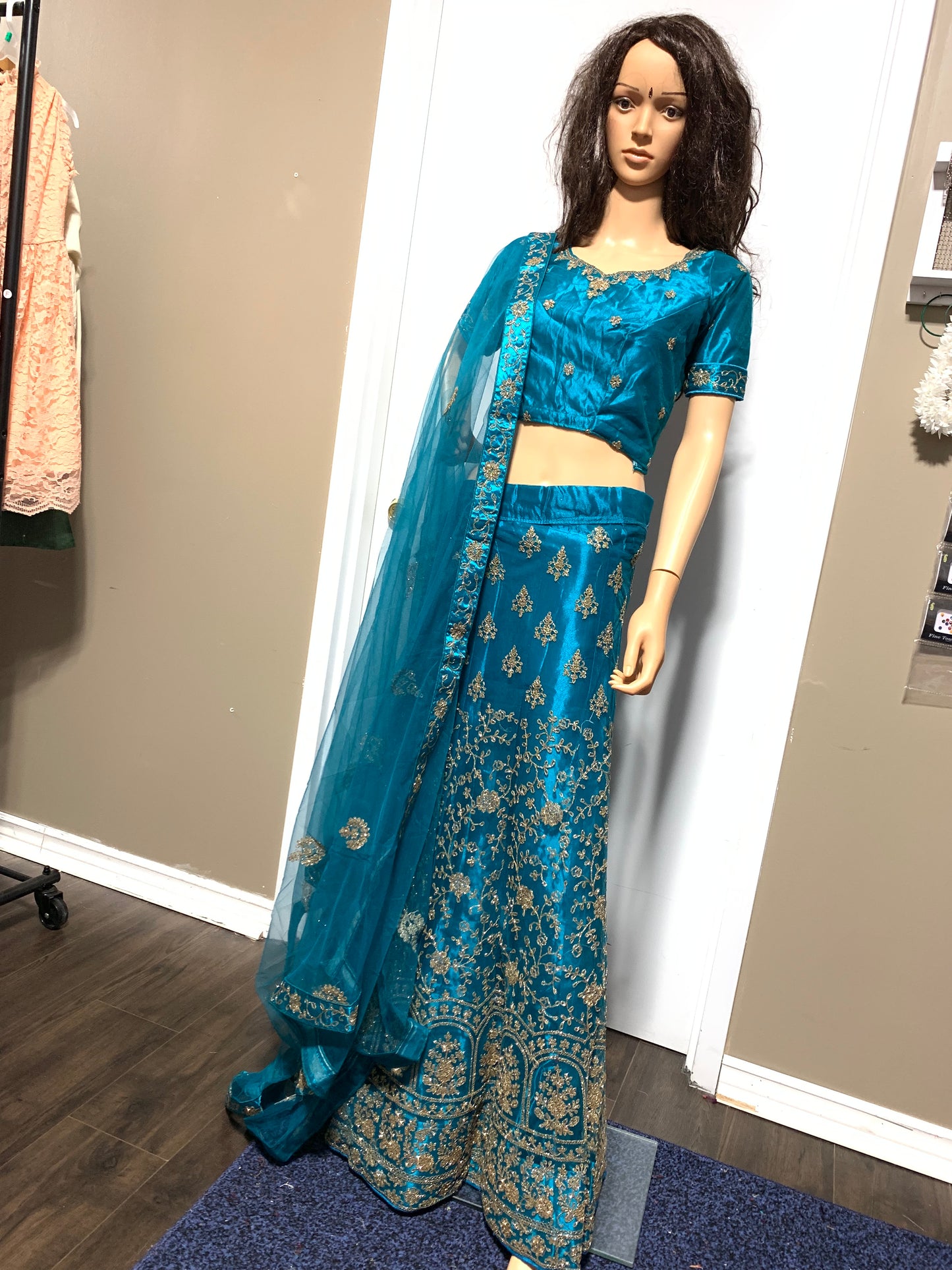 Sky Blue Designer Lehenga