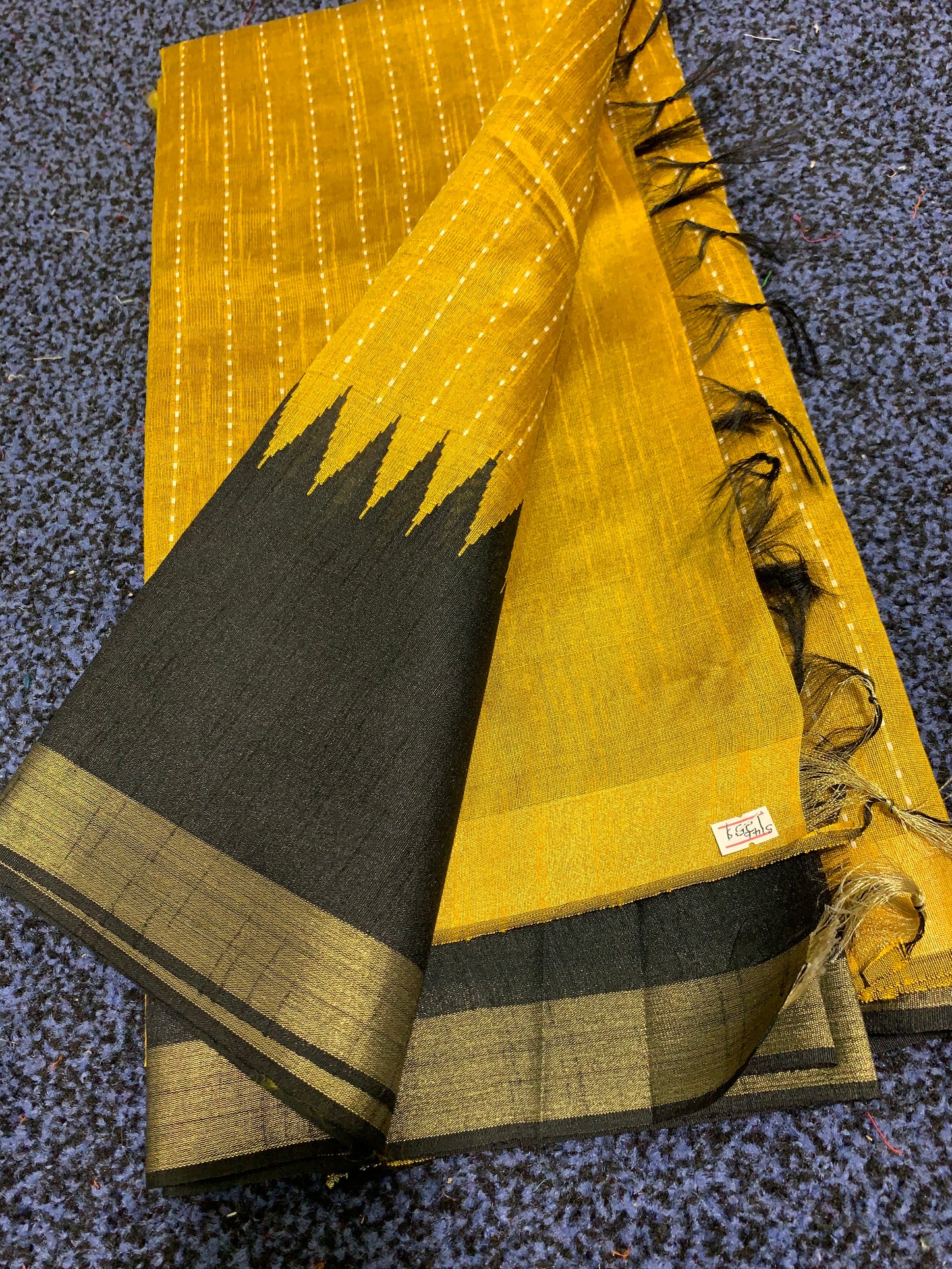 Pure raw silk saree