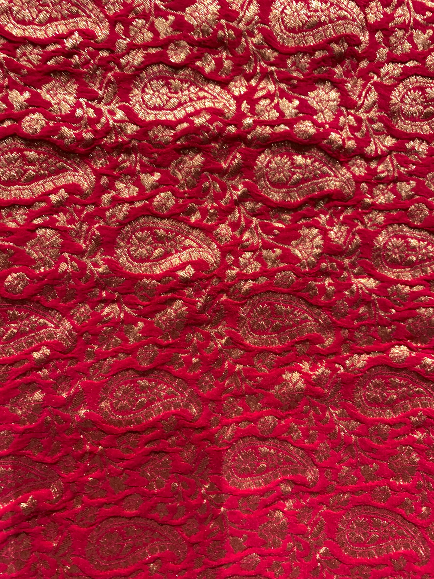 Pure crape silk banarazi saree