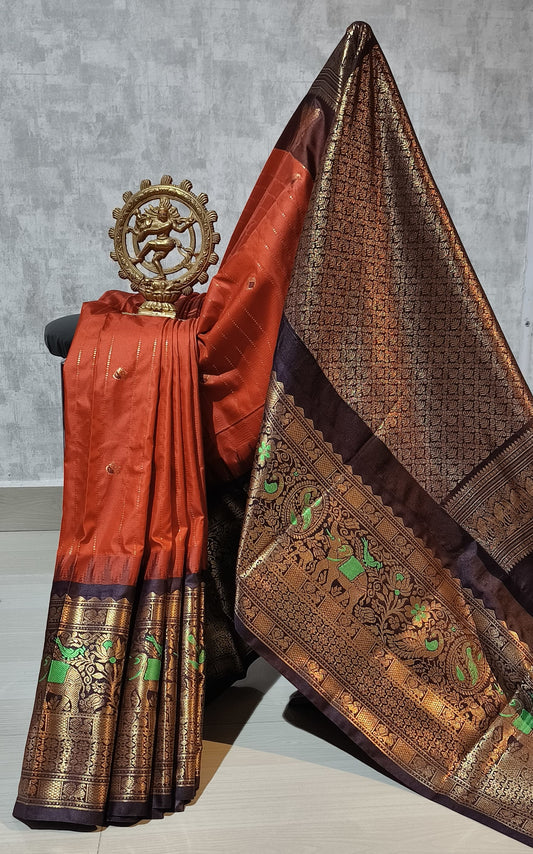 Premium quality Gadwal saree